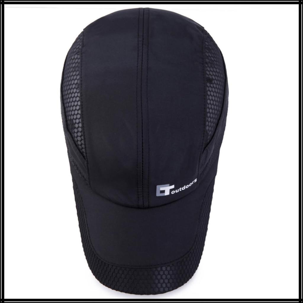CZA480 [White Fang] Hat, Cap, Sunshade, Outdoor, Quick-Drying, Mesh, Sports, Sunshade, Lightweight, Men's, (Navy)