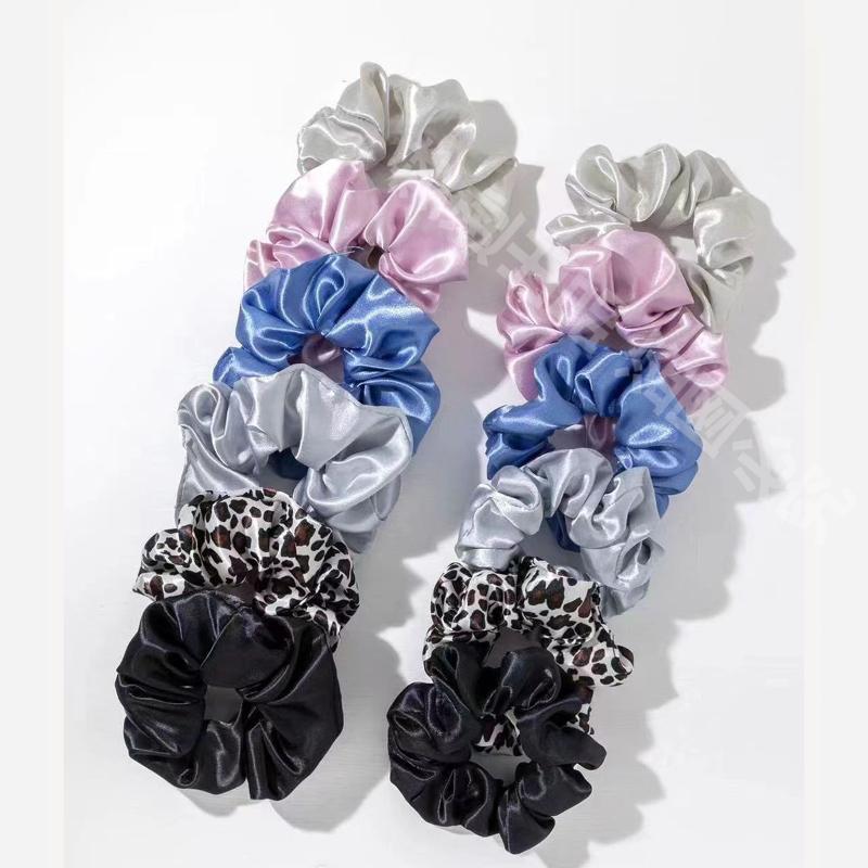 

12Pcs Soft Simple Solid Color Hair Ties Korean Style Satin Scrunchie Suitable For Wearing In All Settings Hair Accessories A10