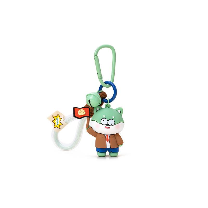 Zombies Vs Plants Dog Flag Balloon Roadblock Funny Cartoon Keychain Pendant