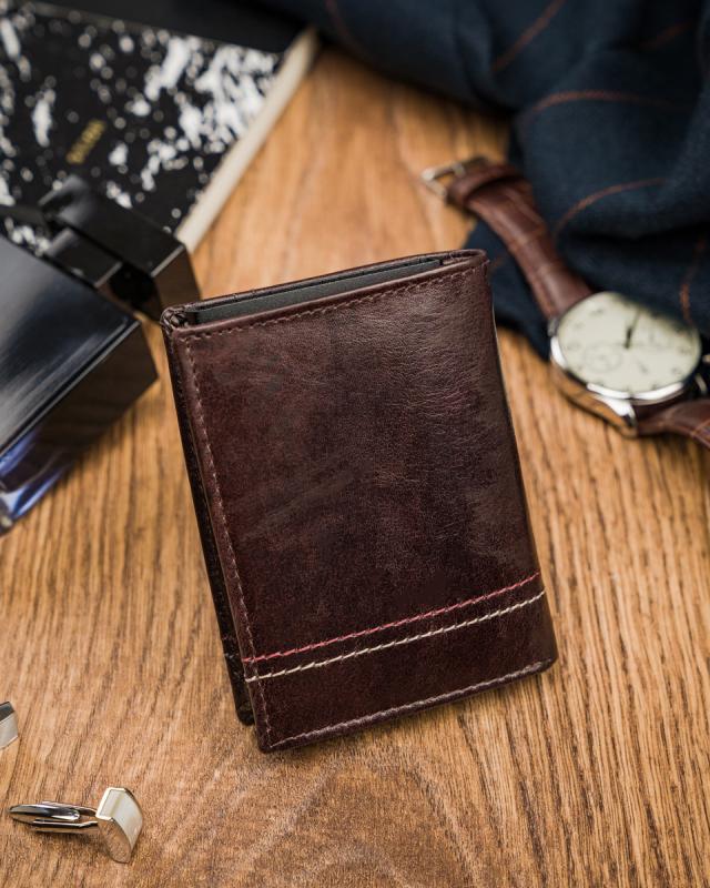 Small Leather Wallet with RFID Protection Stop - Always Wild