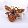 Baroque Rhinestone Bee Design Women's Brooch Simulated Insect Pins Suit Coat Accessories Party Holiday Couple Gift