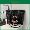 Fashionable Retro Shoulder Bag For Women 2024 Early Spring Pu Large Tote Bag