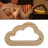 Wood Carving Lamp Wooden Hollow Design USB Powered Embedded 3D LED Night Light Office Home Desk Deco