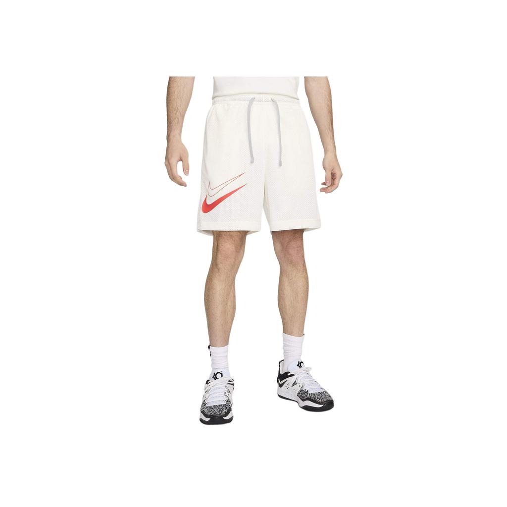 Nike SS24 Dri-Fit Design con Logo Casual Stringati Vita Media Comodi Pantaloncini Sportivi da Basket Uomo shorts Sail FN3038-133