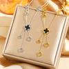 Titanium Steel Necklace For Women Elegant Simple Fashion Zircon Collarbone Chain Light Luxury Niche Jewelry