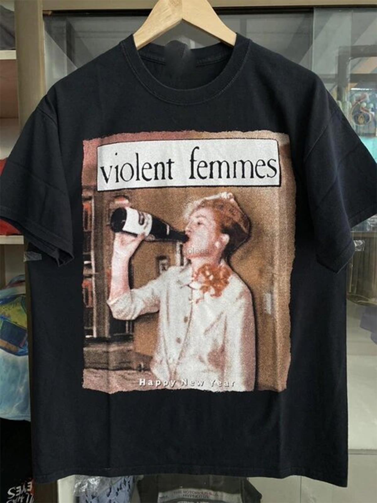 Violent Femmes Happy New Year men T Shirt Black Size S-5XL MEN S