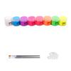 8 Color Acrylic Paint Set 20ml/Bottle Quick Dry Glowing Acrylic Pigment For Painting On Canvas Wood Fabric Ceramic Glass
