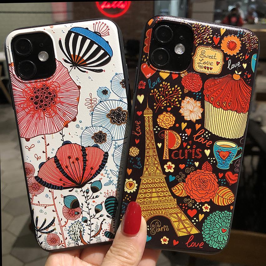 3D Relief Phone Case For Huawei Nova 10 SE Case Floral Silicon Cover For Huawei Nova 10 Pro Case Nova10 SE / 10 Pro / Nova 10z