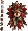 DIY Quilted Christmas Wreath Sewing Kit Fabric Door Hanging Ornament Gingerbread Tree Handmade Holiday Craft Decor Set