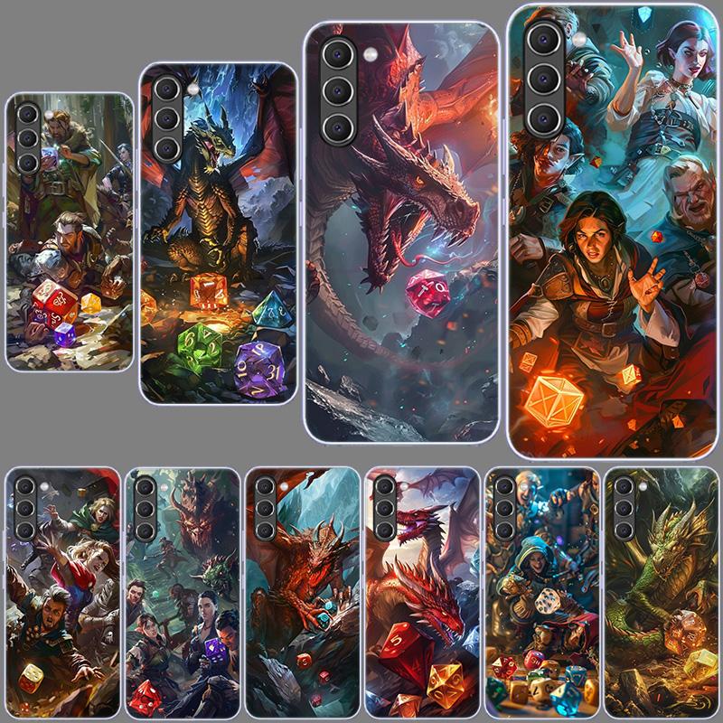 Game D-Dungeons D-Dragons D-DND Phone Case for Samsung A54 A14 A24 A34 A17 A37 A57 A55 A35 A25 A15 A13 A23 A33 A53 A07 A05S A04S