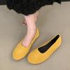 Fashion Bailamos Brand New Women Flat Shoes Ladies Casual Ballet Shoes Soft Leather Eelgant Dress Shoes Round Toe Shallow Slip On Flats