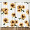Flower Series Sunflower Digital Printing Curtain Blackout And Punching