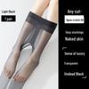 Women's Open Crotch Black Stockings - Ultra-Thin, 0D, Anti-Snag, Hand-Tearable, Sexy, and Customizable.