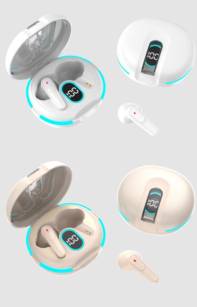 Wireless Bluetooth Noise-Cancelling TWS Sports Earphones with Dual Microphones and Ultra-Long Battery Life.