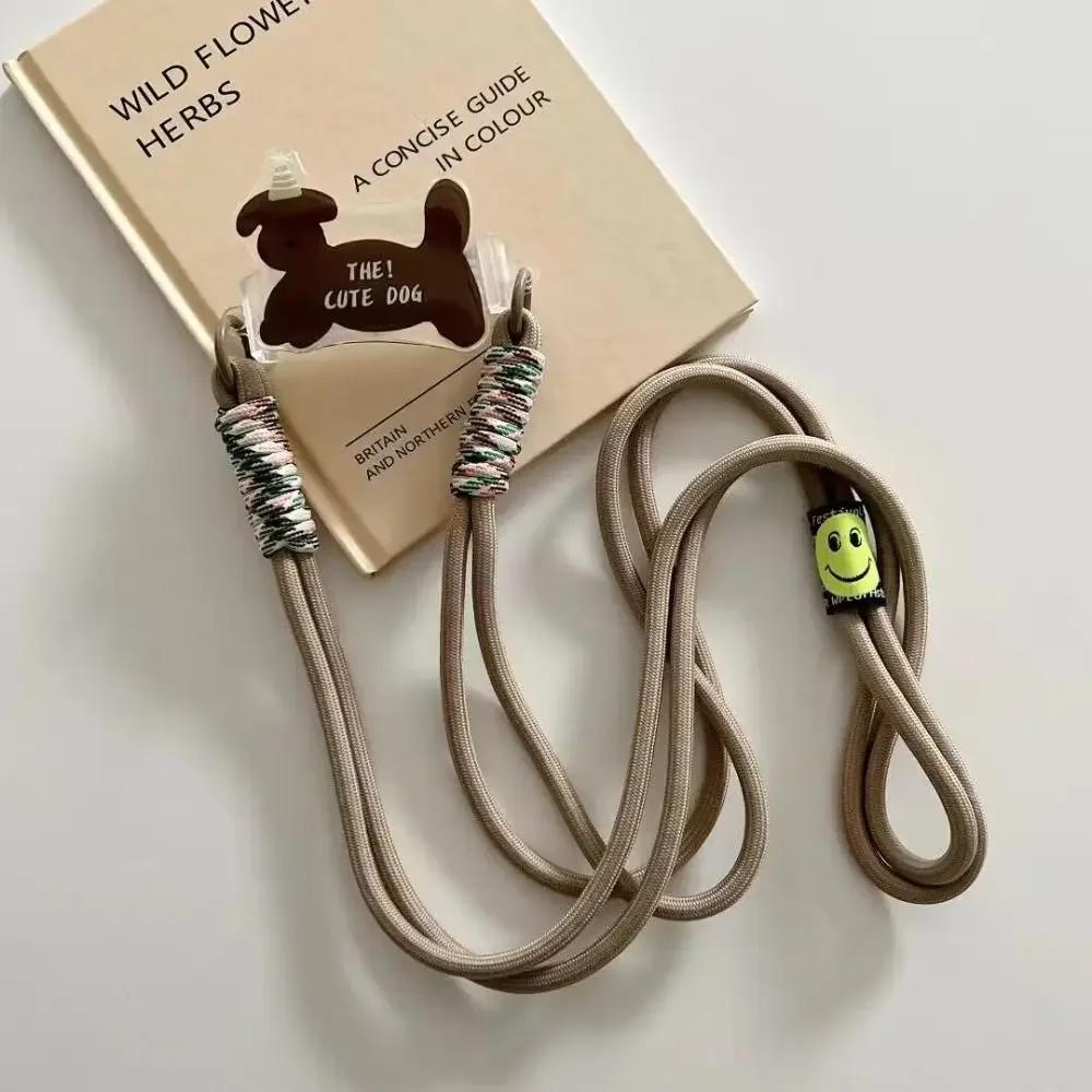 Cartoon Dog Rabbit Phone Crossbody Chain Stand Back Clip Holder Detachable Neck Strap Hanging Rope Adjustable