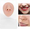 Laroal Körperpiercing-Übungsmodell, Silikon, Nasensimulation, Bauchnabelmodell, Set, Zunge, Mund, Display, Zubehör, Ohr für Anfänger