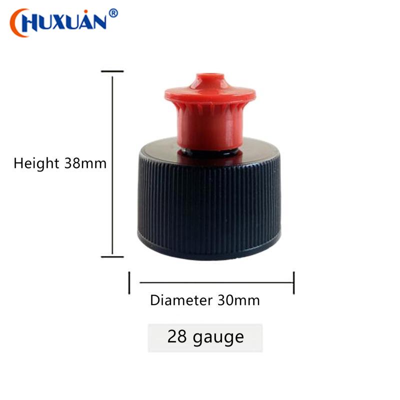 [Q]28mm Car Care Wax/Tire Shine Bottle Pull Top Caps Portable Liquid Dispenser Detailing Tools Dispensing Bottle Pull Cap
