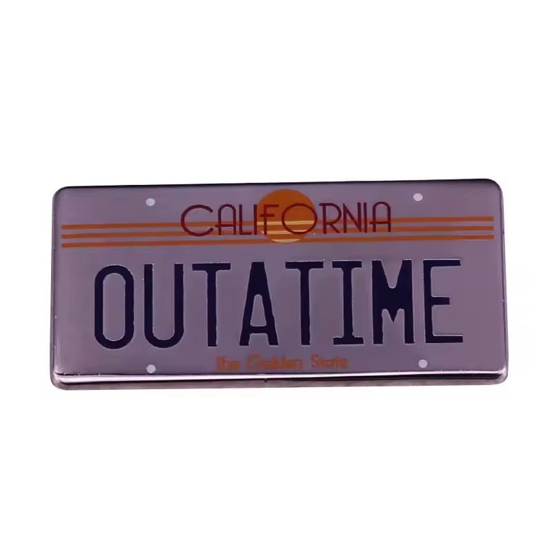 Back to the Future Enamel Pin Badges Anime Lapel Pins for Backpack Men Brooch for Clothes Pins Accessories Gifts