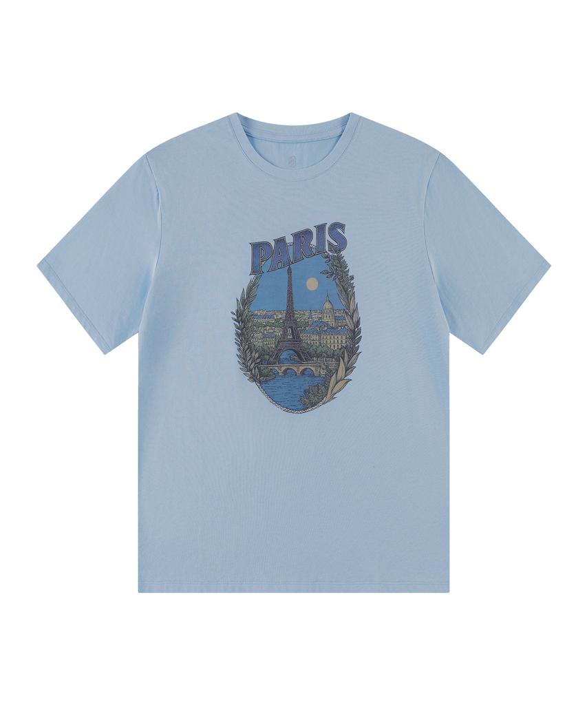 Siyajyu Sitp5262 Paris Short Sleeve T-Shirt_Pale Blue