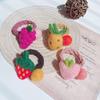 Korean Dongdaemun Plush Fruit Hair Tie for Women and Students - Stylish Hair Accessory