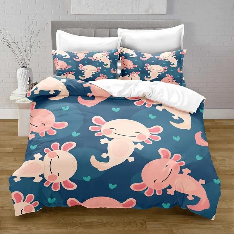 Sea Underwater World Comforter Fish Bedding Set for Girls Boys Adult Single Twin Queen Size Duvet Cover Pillowcase