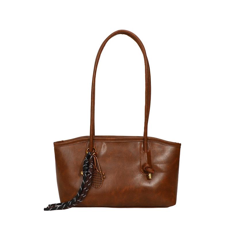 2025 New Women's Autumn/Winter Retro Textured Shoulder Handbag Tote