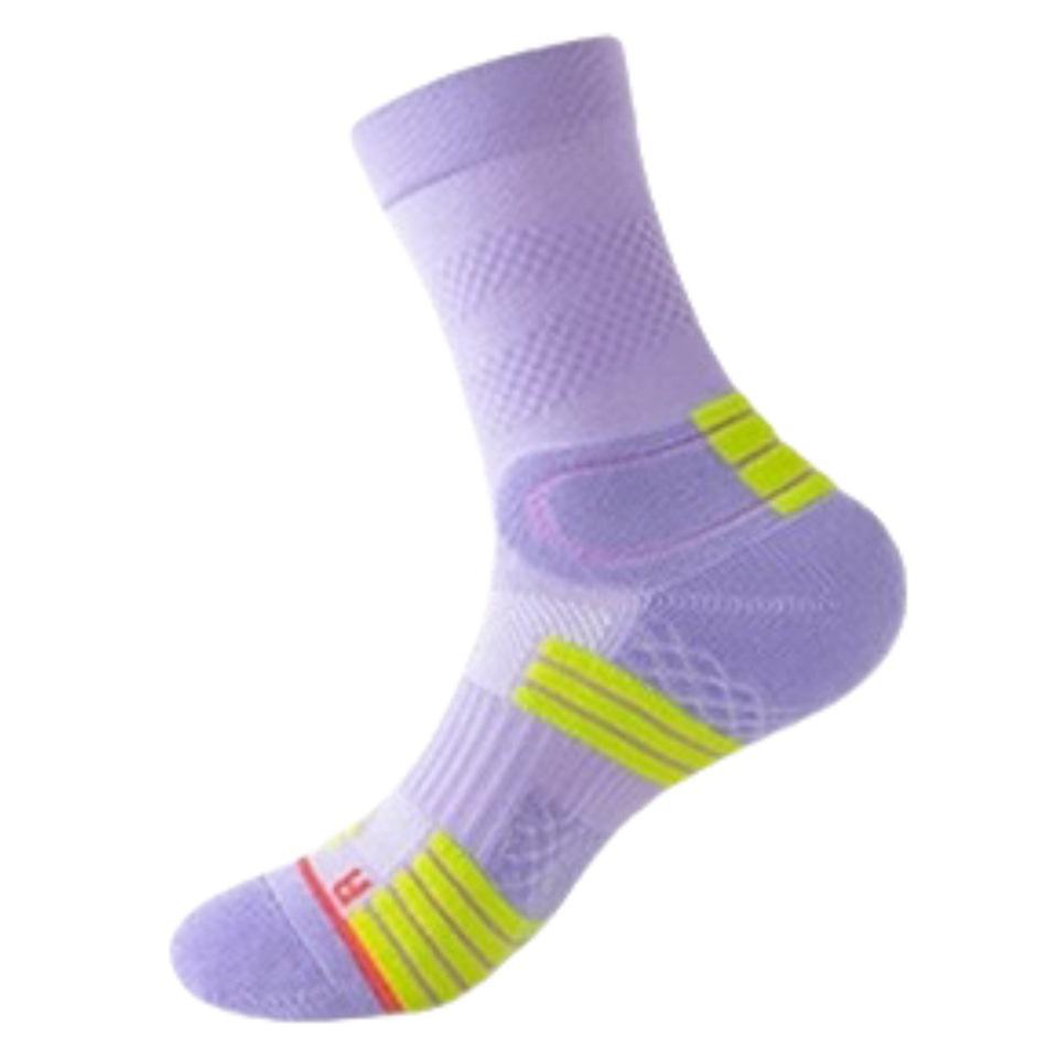 Sports Socks Women Mid Calf Spring Summer Jump Rope Running Fitness Basketball Badminton Socks Terry Cushion one size