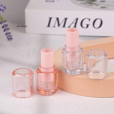 3,5ml Tubos Circulares Semi-Transparentes Vazios para Protetor Labial Recipiente de Armazenamento para Batom Frasco de Embalagem para Gloss de Lábios de Viagem