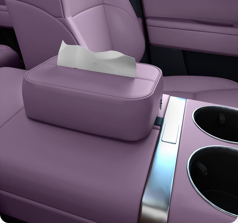 Tiefblau S07 Auto-Taschentuchbox: Passend für 26 Modelle, Hängendes Design für die Rückenlehne am Sitz für Autoinnenräume.