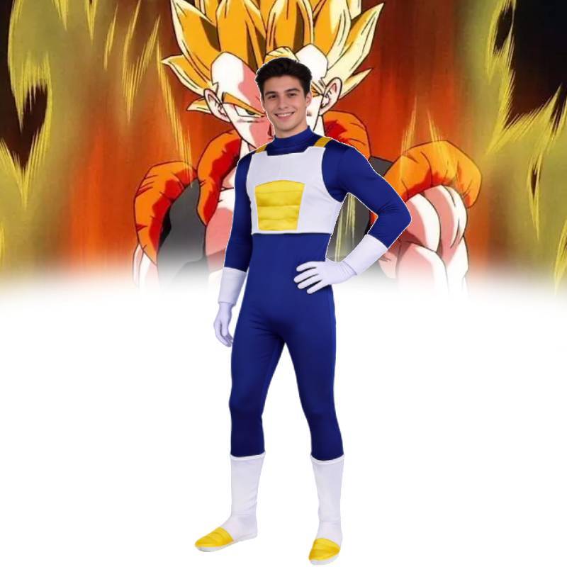 Dragon Ball Vegeta IV Cosplay Anzug aus Polyesterstoff für Anime-Spiel Rollenspiel