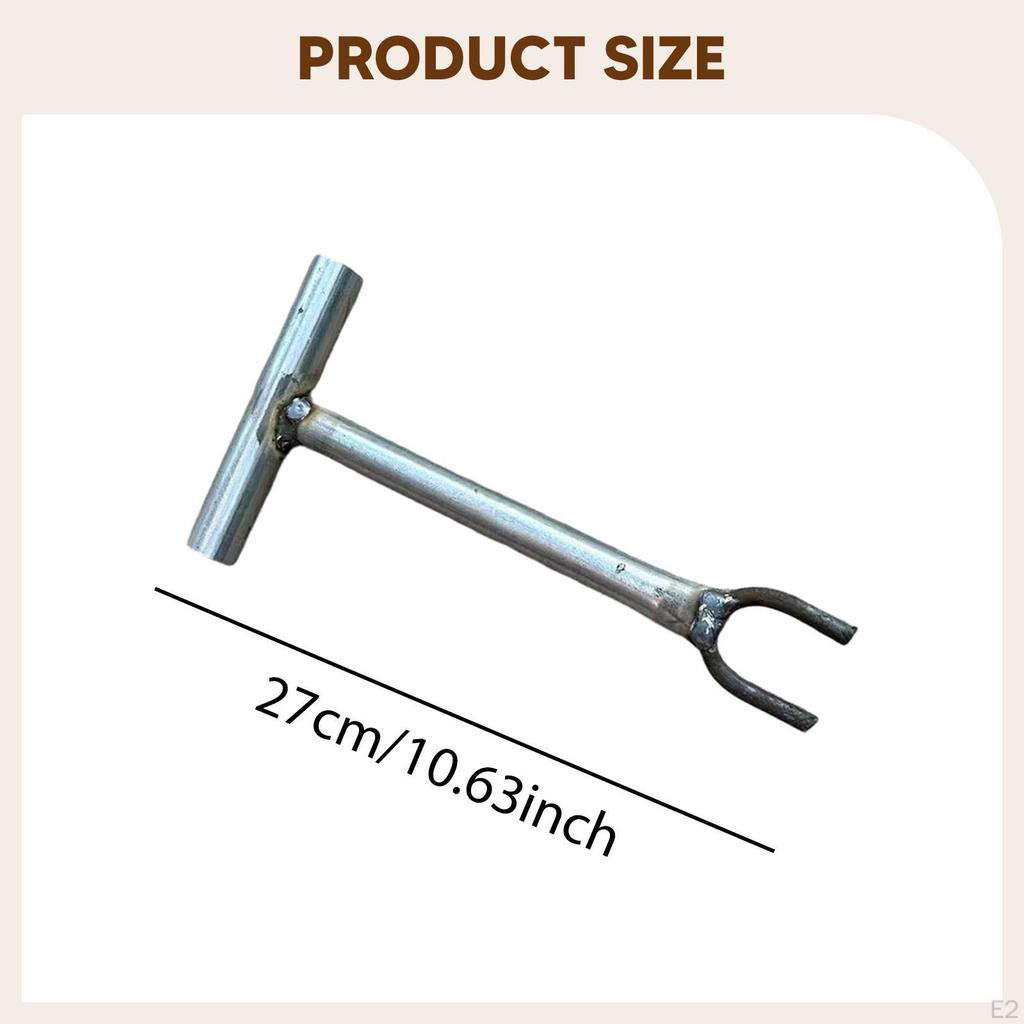 Chiave a Forchetta Forma Valvola Contatore Acqua Robusta Portatile Solida Chiave di Chiusura Riparazione Idraulica