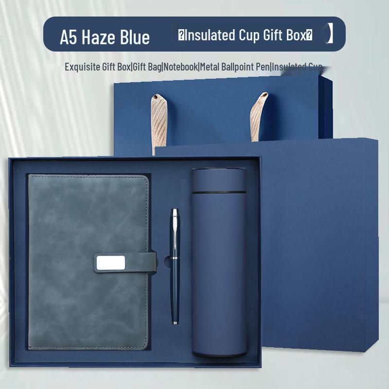 Notizbuch A5 mit individuellem Logo Geschenkset für Geschäft & Meetings