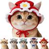 Refined Elastic Pet Cosplay Headwear Handmade Craft Winter Dog Cap Cat Knitted Hat  Pets Wearing