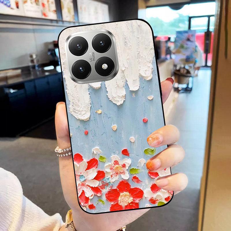 Soft Case For Xiaomi 15T 15 T Fundas Black TPU Silicone Back Cover For Xiaomi15T Phone Case Shockproof Protective Cartoon Coque