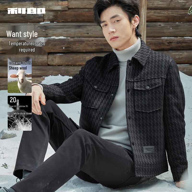 

Lilanz Men s Thickened Wool Blend Short Jacket 185/100A