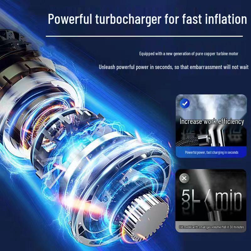 Compact Electric Car Air Pump with Digital Display