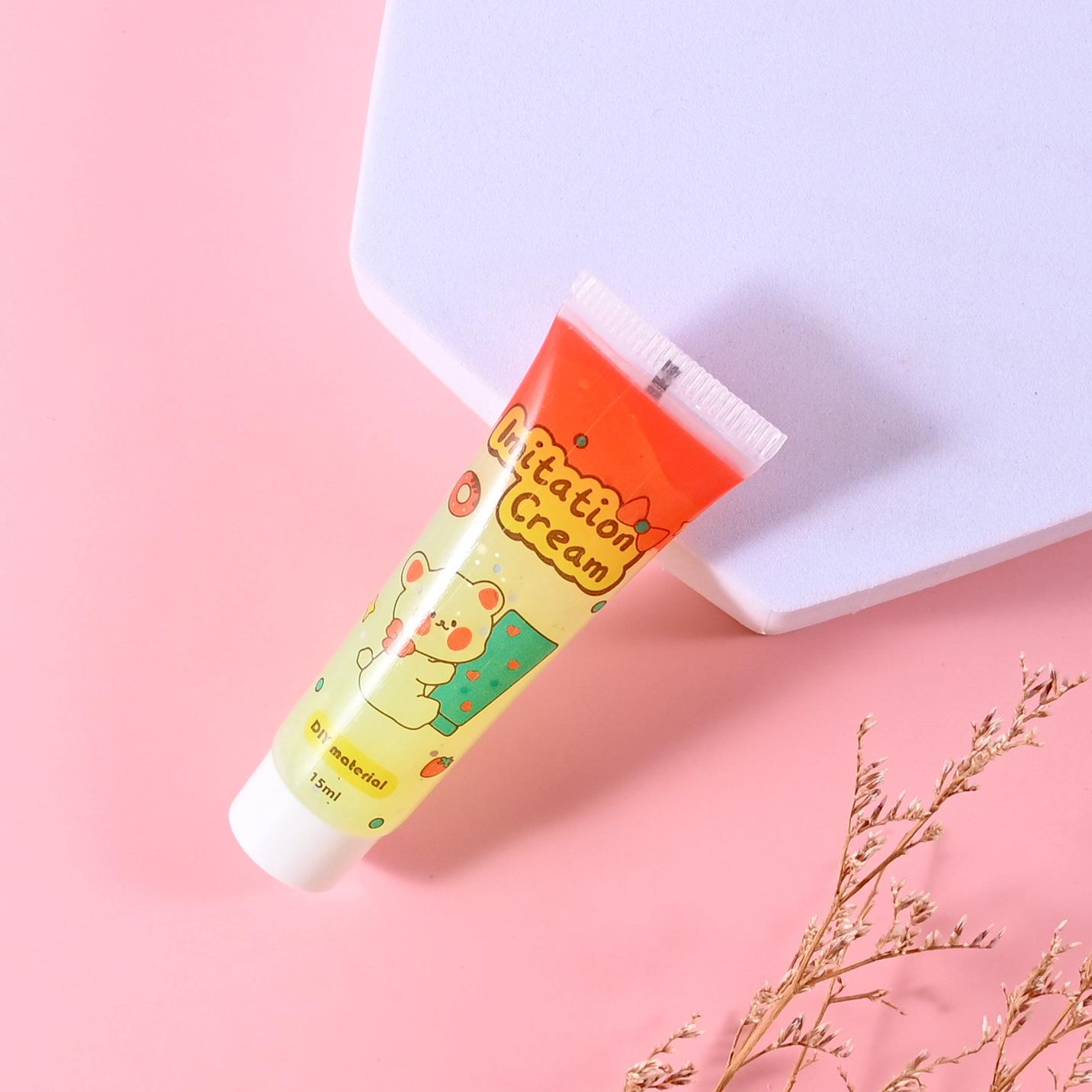 

15 г Кристально прозрачная туба Jelly Tape Блестящий порошок Используется для чехла телефона Косметического зеркала Материал для DIY Ручная клей 15g