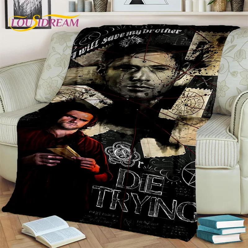 Supernatural Serie 3D Decke, Flanell Überwurfdecke für Zuhause Schlafzimmer Bett Sofa Wohnzimmer Picknick Büro Wandern Freizeit Nickerchen Geschenk
