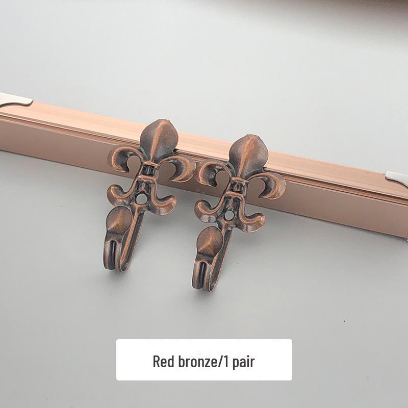 

Европейская железная занавеска в виде цветка и крючок для одежды – настенный аксессуар для спальни Pair красный/бронзовый