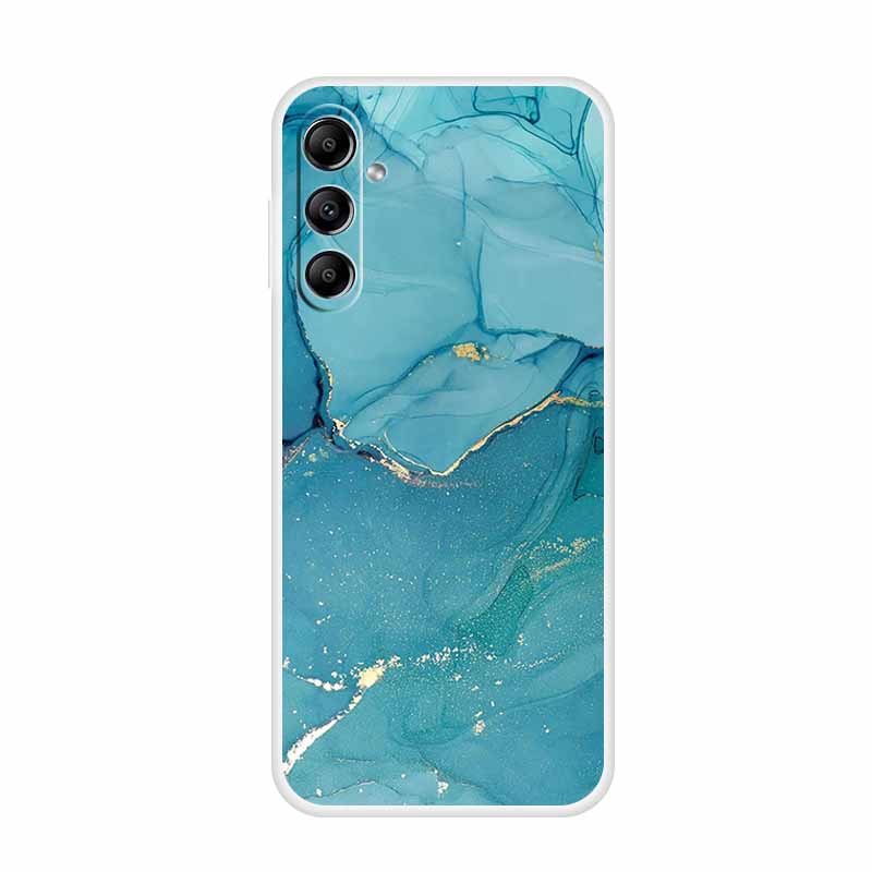 For Samsung Galaxy A14 A34 A54 5G Marble Soft Case Silicone TPU Phone Back Cover Coque for Samsung A 54 34 14 4G Cartoon Fundas