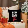 Hot Rock Band S-System Of A Down Pillow Case Anti-dustmite Pillow Invisible zipper silky short plush Sofa cushion cover