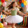 Summer Girls Ballet Tutu Leotard Breathable Gymnastics Dance Wear Fashion Ballet Costume  Kids