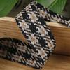 5 Yards Retro Classic Jacquard Ribbon Houndstooth Brocade Ribbon for Bows Bouquets Gift Wrapping Clothing Sewing DIY Accessories