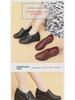 Scarpe con zeppa in pelle da donna primavera e autunno 2025 - Scarpe comode singole per mezza età e anziani