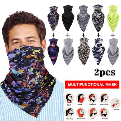 2pcs 3D anime digital printing outdoor dustproof headscarf multifunctional Scarf