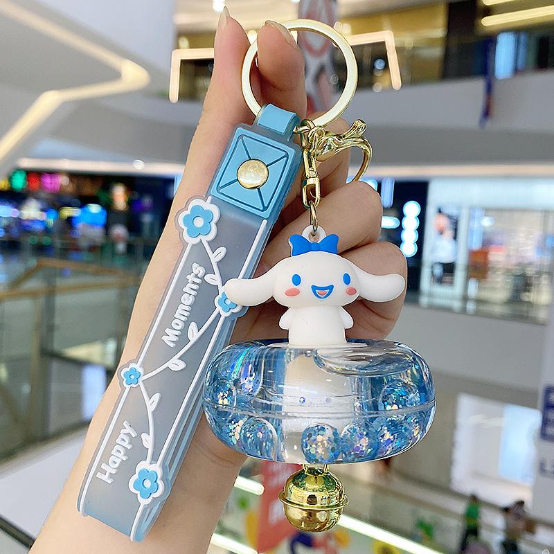 Cartoon Cat Swimming Ring, Bell, Keychain, Schoolbag, Pendant, Trinkets, Drift Bottle, Xingdailu Small Gift.