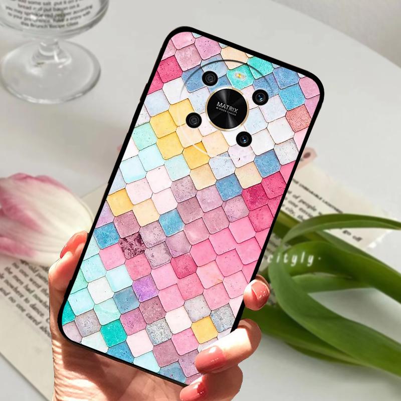 For Honor Magic4 Lite 5G Case ANY-LX1 LX2 LX3 Silicone TPU Soft Phone Cover For Honor Magic 4 Lite Bumper Fundas Fashion Luxury