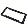 Carbon Fiber License Plate Frame US Car Front And Rear Automobile Accessories Stylish Black Carbon Look Plastic Holders