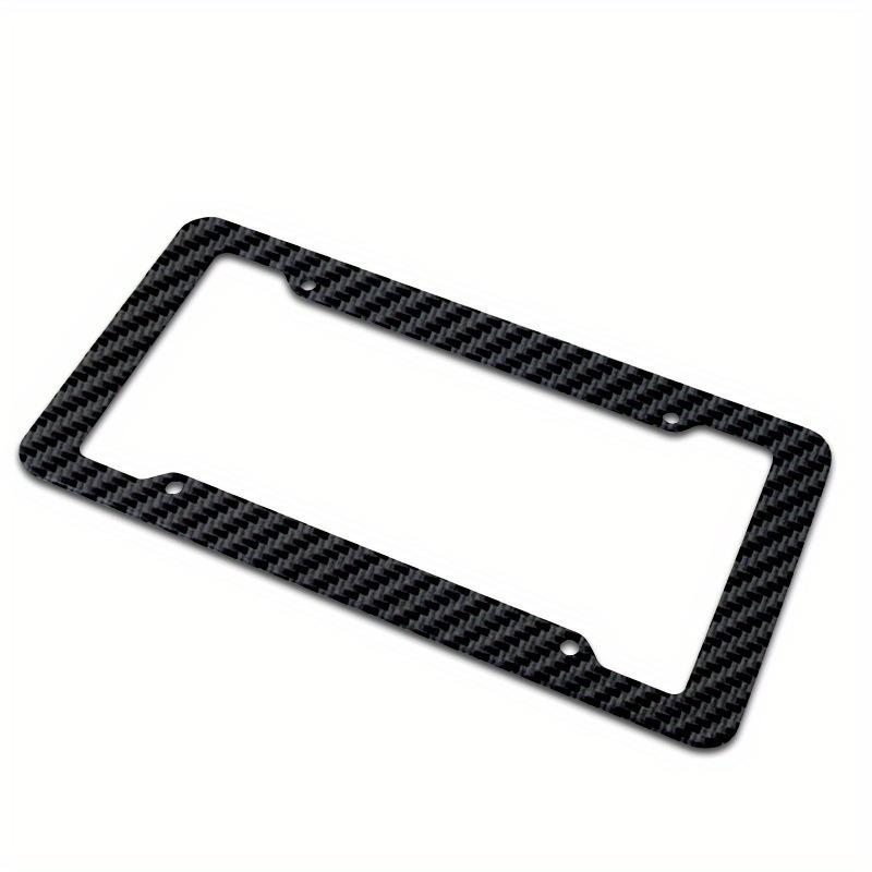 Carbon Fiber License Plate Frame US Car Front And Rear Automobile Accessories Stylish Black Carbon Look Plastic Holders