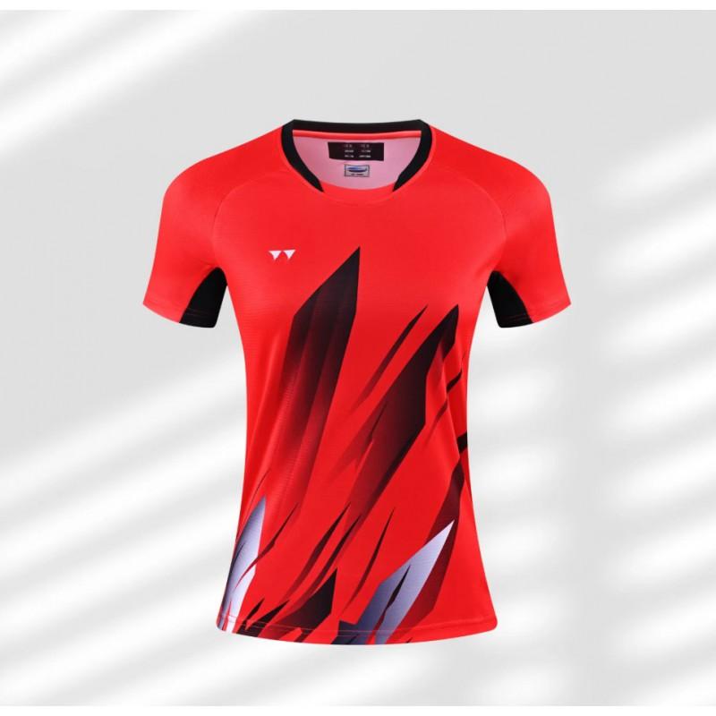 Quick-Dry Breathable Badminton T-Shirt Men Women Kids Sport Training Top Athletic Wear